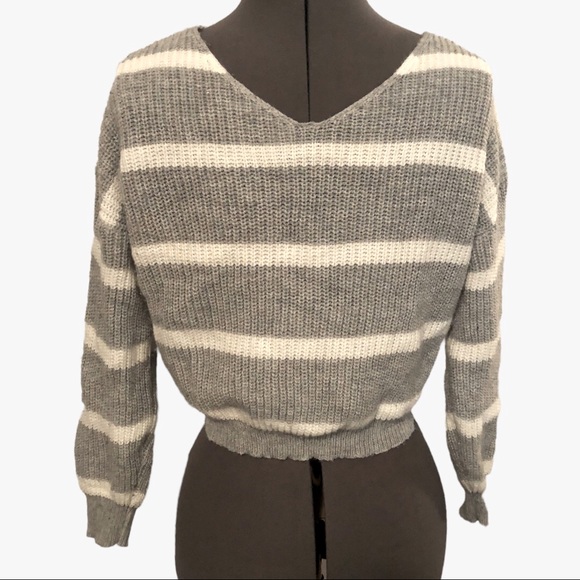 SHEIN Girls Twist Front Striped Sweater Size 11/12Y - Picture 6 of 11